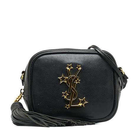 ysl blogger bag size cm|SAINT LAURENT Nappa Monogram Blogger Bag Oyster Grey .